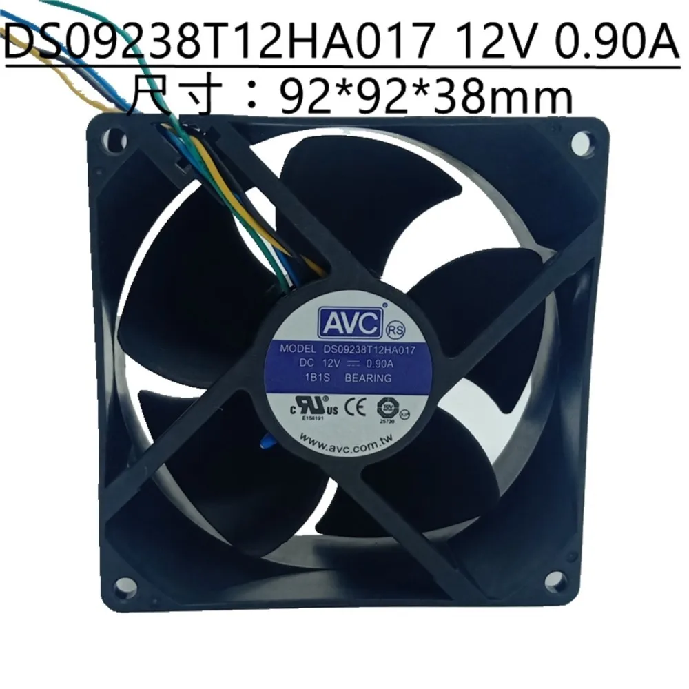 92mm Fan for AVC 9238 DC 12V High Speed Chassis Cooling Fan DS09238T12HA017 Large Air Flow 92X92X38mm