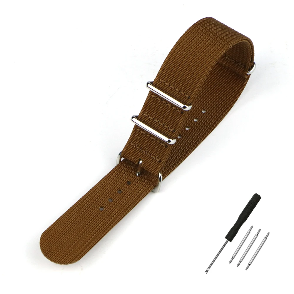 Nylon-Uhrenarmband, geripptes Armband, 16 mm, 18 mm, 19 mm, 20 mm, 22 mm, 24 mm, Ersatz für Militär-Ballistikgewebe, Premium-Uhrenarmband-Zubehör – Detail 17