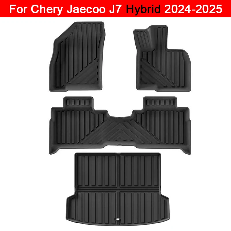 

RHD Floor Mats for Chery Jaecoo J7 Hybrid 2024 2025 Car Mat TPE Waterproof Foot Mat Cargo Liner Right Hand Drive Trunk Mat