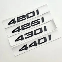 3D Black Logo 416i 418i 420i 425i 428i 430i 435i 440i Letters Emblem Sticker Car Trunk Badge F32 F33 G22 G26 Accessories