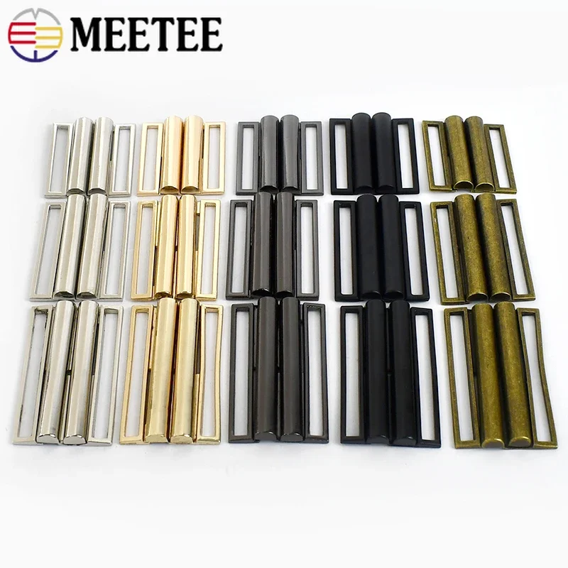 

2/5Pcs Meetee 30-80mm Metal Waistband Buckles Women Coat Belt Buckle Garment Bags Decor Clasps DIY Sewing Hardware Accessories