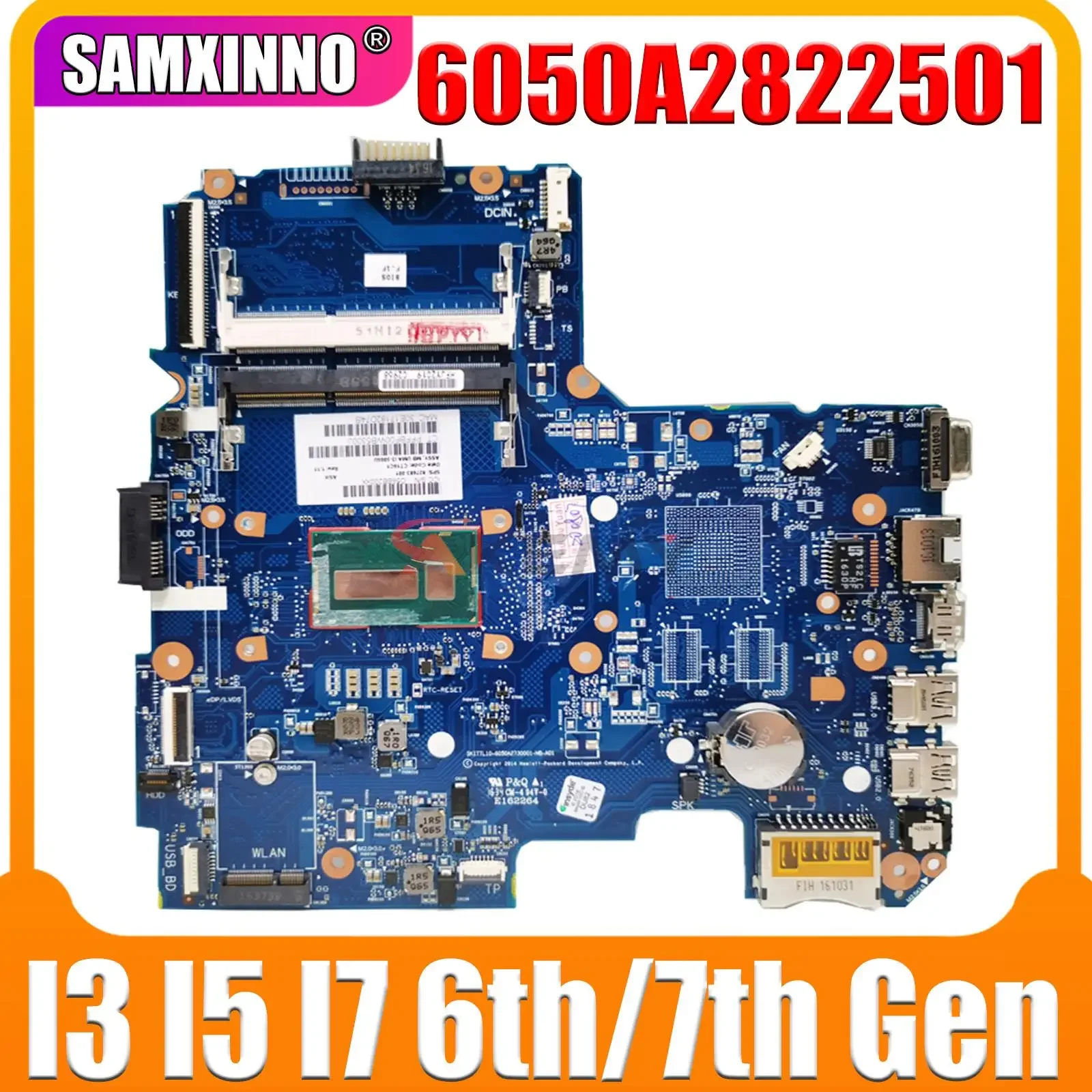 

For HP Pavillion 14-AM 14-AR 14-AC 240 G5 Laptop Motherboard 6050A2822501 I3 I5 I7 5th/6th Gen CPU V2G 240-G5 240-G4