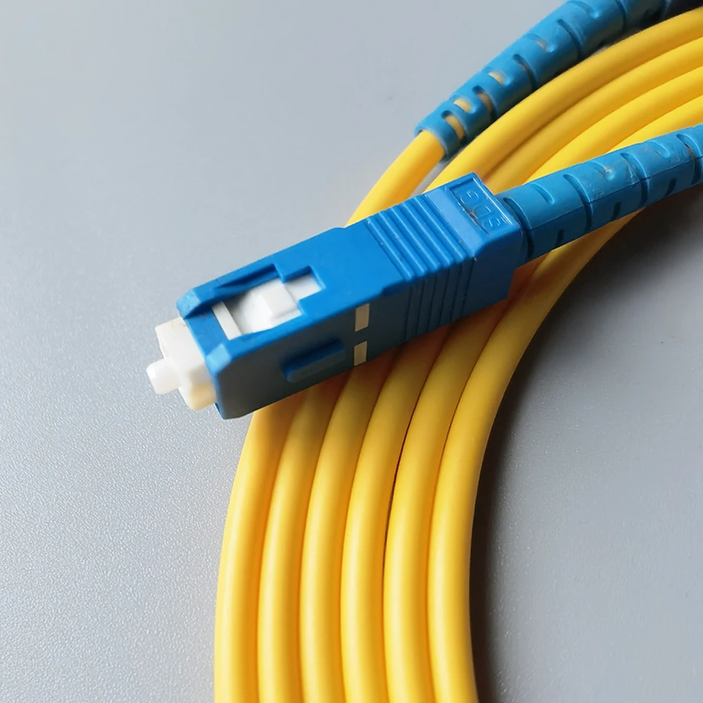 SC/UPC-SC/UPC Fiber Optic Patch Cord 1M/2M/3M/5M/10M/15M/20M/30M Extension Cable Indoor Use With Free SC Adapter