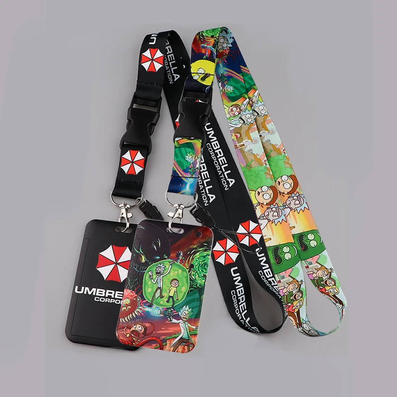 

New Fashion Print Keychain Ribbon Lanyards for Keys ID Card Phone Straps Hanging Rope Lariat Phone Charm Students Badge Holder