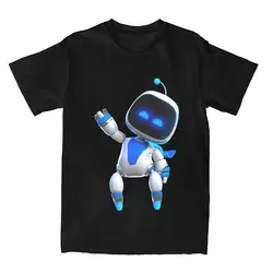 Astros Playroom Game Astrobot T Shirts for Men Pure Cotton Fun T-Shirts O Neck Tee Shirt Short Sleeve Clothes Gift Idea