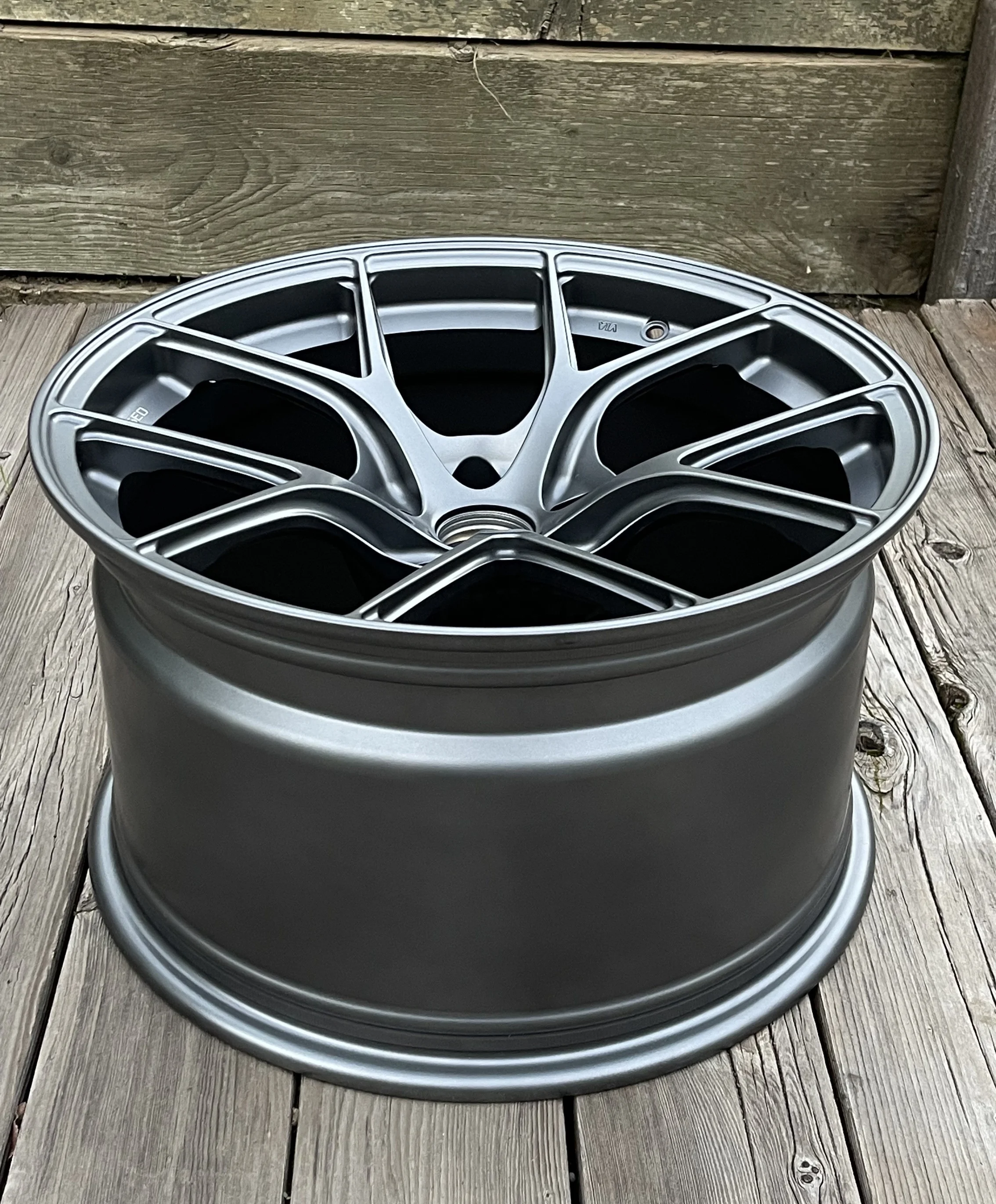 ！@1-Piece Forged Alloy Wheels Satin Titanium TS5 Ultra Lightweight 18 19 20 Inch Split 5 Spoke Wheels for BMW G80 M3 G82 M4 G87