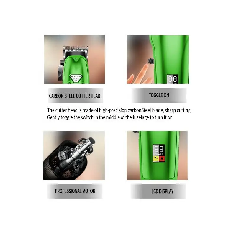 Kemei KM-A99 Rechargeable Low-noise Cat Dog Hair Trimmer Electrical Pet Hair Clipper Remover Cutter Grooming Pets Hair Cut