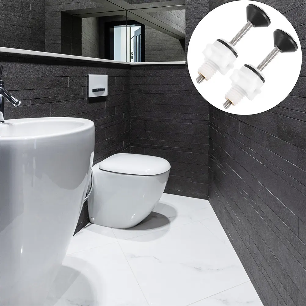 

2Pcs Premium Stainless Steel Toilet Seat Bolts for Universal Installation Leak-Proof Tank to Bowl Connection Replacement Screws