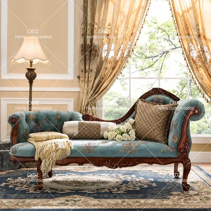 Recliner Chair Beauty Couch Single Sofa Bed Solid Wood Living Room Furniture Full Reclining Chaise Lounge for Home