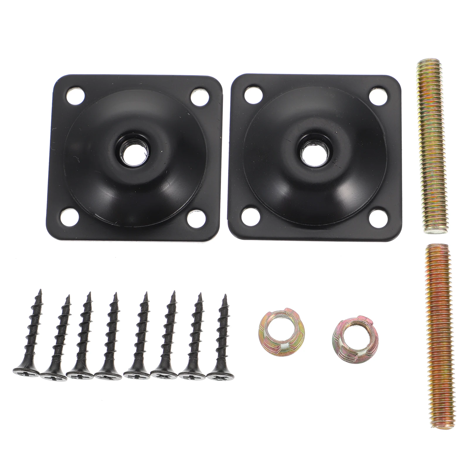 

1 set Iron Plates Furniture Mounting Sofa Leg Connector Wooden Attachments Flat Plates Repair Replace Legs Couches