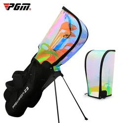 PGM Golf Bag Rain Cover Waterproof Hood Protection Lightweight Raincoat Transparent Protector Colorful Supplies Bracket Cap