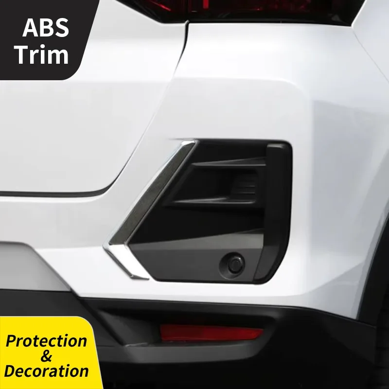 

For Toyota Raize 2020 ABS Chrome 2 Pcs/Lot Rear Fog Light Lamp Decor Cover Strips Car Exterior Accessories