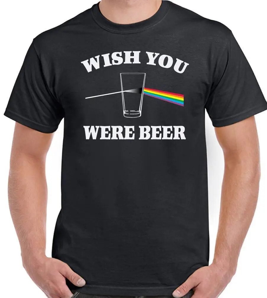 

Wish You Were Beer T-Shirt Funny Mens Funny Alcohol Parody Dave Gilmour