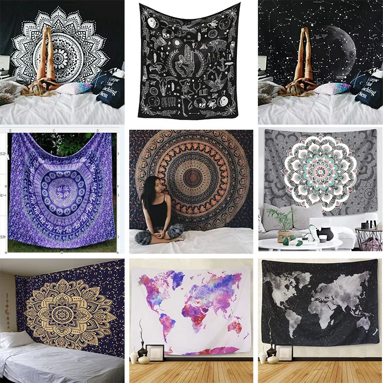 

﻿ Tapestry Blanket Wall Printed Bedroom Yoga Decor Home Decoration Hanging Travel Art Towel