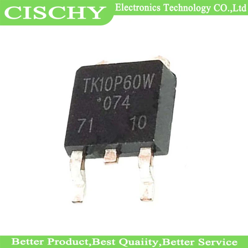 10pcs/lot TK10P60W 10P60 60W TK10P60 TO-252 Switching Voltage Regulators