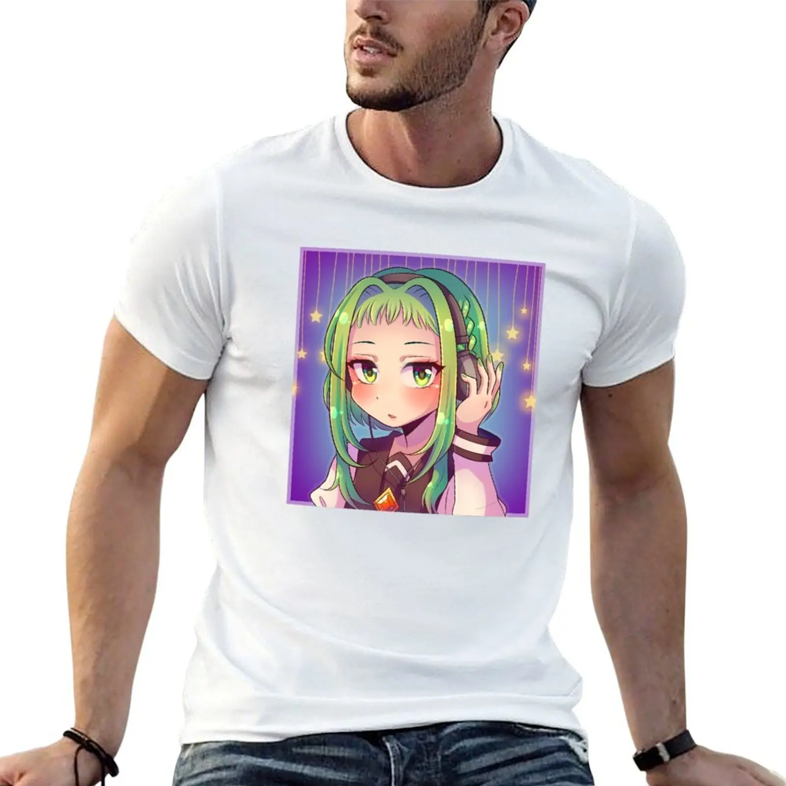 

Sakura Nanamine Headphones T-Shirt t shirts for man cotton funny t shirts designer T-Shirt