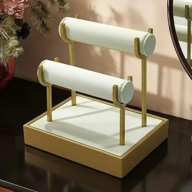 Creative metal ring display stand jewelry store window props jewelry counter storage rod jewelry exhibition display