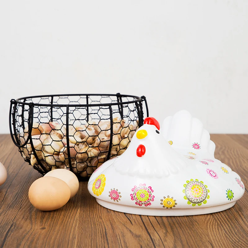 Metal Basket for Storing Eggs, Suitable Potato and Garlic Containers, Nordic Snack Fruit Baskets, Kitchen Organizer