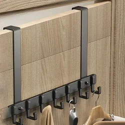 Storage Holders and Racks Hook Behind Door Punching Free Hanger Clothes Storage Rack Clothes Hanger on The Entrance Door