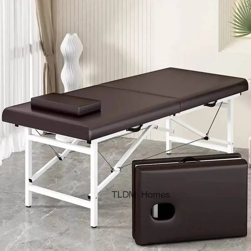 Portable Body Bed Pedicure Tattoo Facial Massage Chairs Full Mattresses Spa Foldable Camas Portatil Massage Furniture MQ50MB