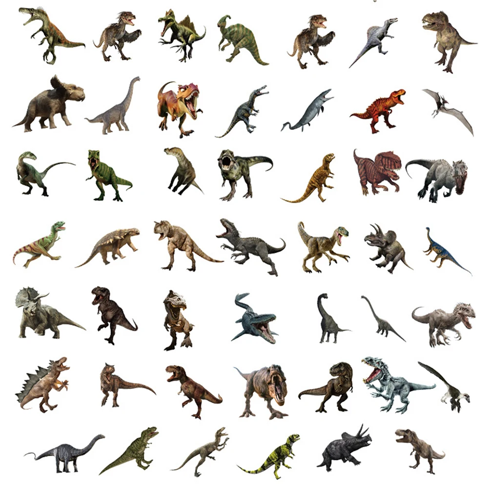 10/30/50/100 Stuks Jurassic Dinosaur Cool Stickers Graffiti Speelgoed Voor Jongens Kids Diy Koelkast Skateboard telefoon Notebook Pvc Auto Sticker