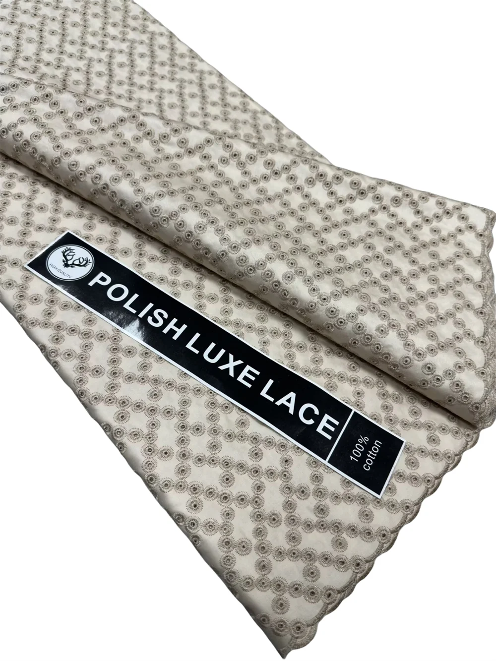 2026 Pure Color 100% Cotton Lace African Fabric High Quality Swiss Voile Polish Lace Cotton Fabric For Men And Women Dress cloth