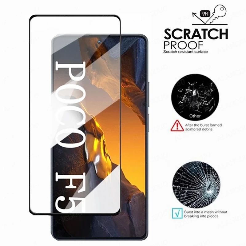 2in1 Tempered Glass For Xiaomi Poco F5 Pro Camera Lens Screen Protector For Xiaomi Poco X5 Pro F5 X5 pro Lens Protective Glass