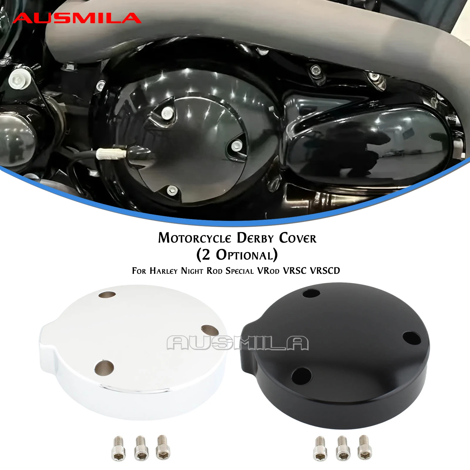 

Motorcycle Engine Clutch Side Cover For Harley-Davidson Night Rod VRSCD V-Rod VRSCAW VRSCB Screamin Eagle VRSCSE