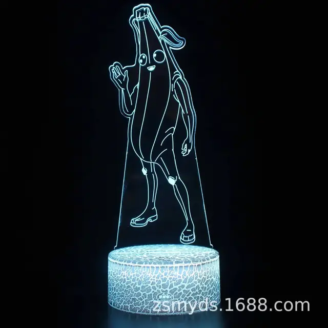 Fortnite Battle Royale LED Night Light, With Remote Control, Engraved Light Up E