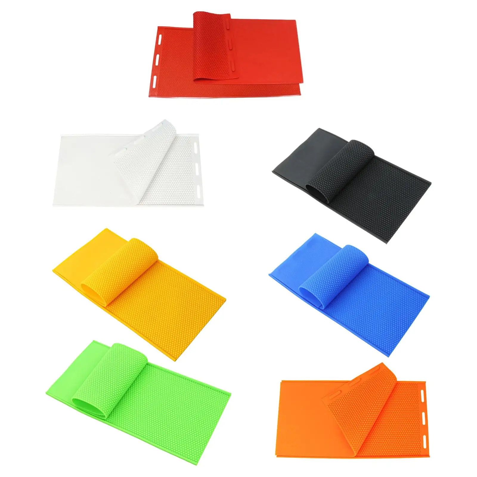 Beeswax Foundation Sheet Beehive Basis Press Sheet Silicone Bees Keeping Supplies Easy to Install Portable for Beekeeper