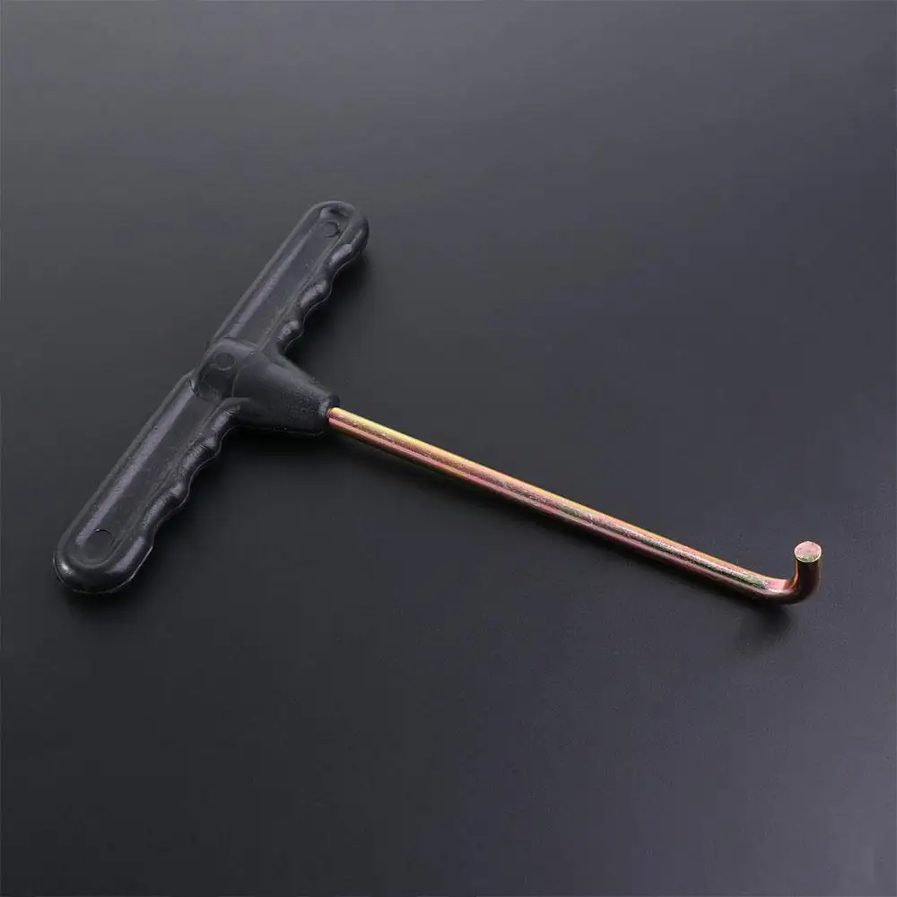 Black Pull Hook Trampoline Spring Pull Hand Pull Tool T-Hook Tent Peg Puller Springs Puller Puller Extractor Spring Pull Tool