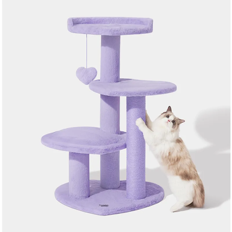 

High Aesthetic Scratching Post Hemp Rope Twisted Cat Climbing Frame Multifunctional Kitten Nest Stable Load-bearing Pet Products