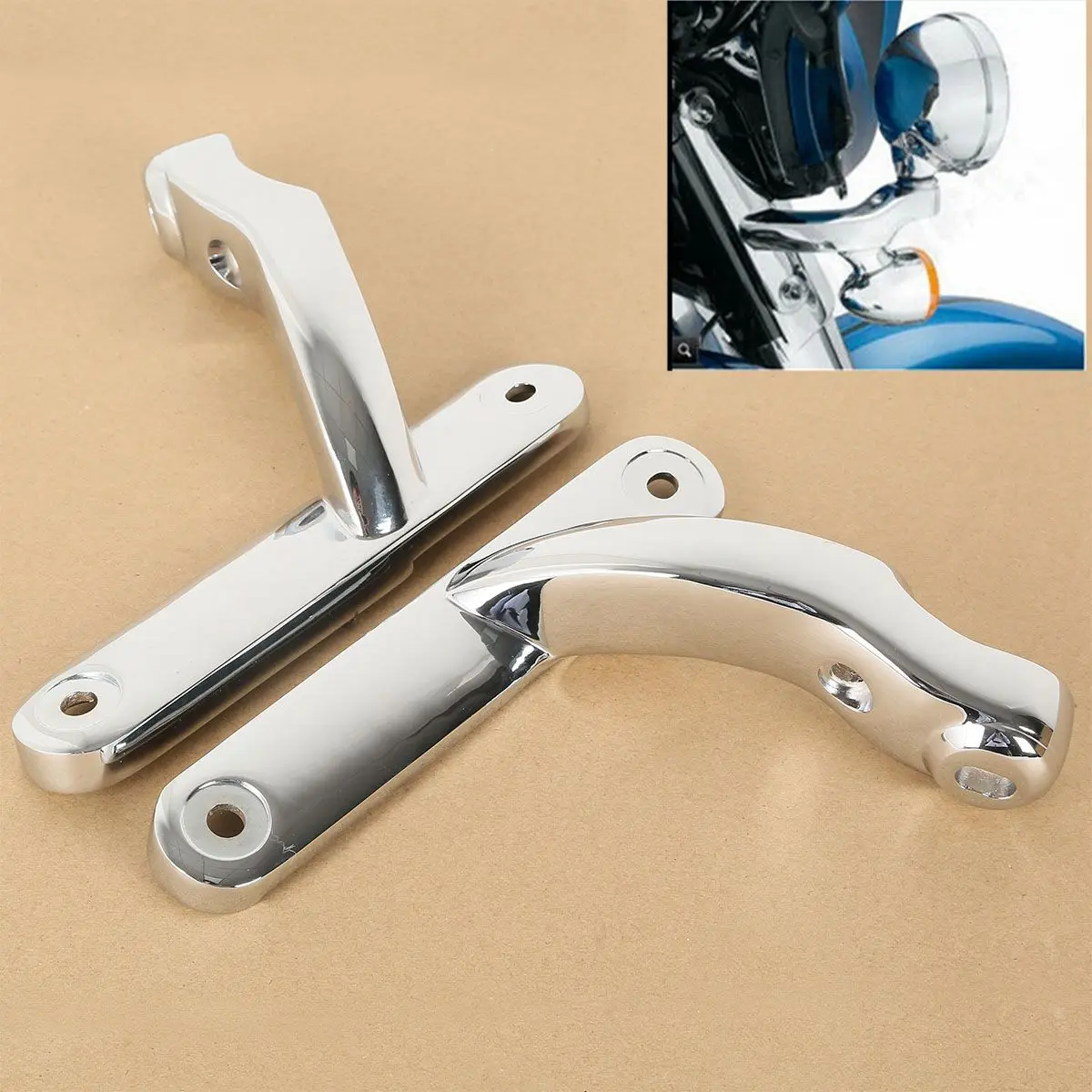 

Auxiliary Lighting Brackets For Harley Street Glide FLHX Frame Parts Street Glide FLHXSE3 2009-2016 Motorcycle