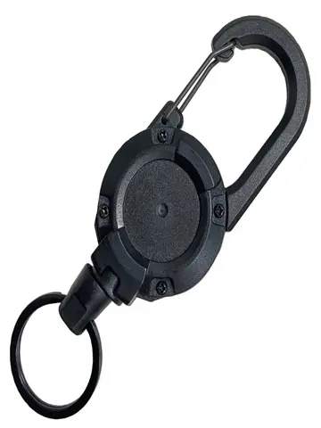 1Pcs Retractable Badge Reel Heavy Duty Clip Carabiner Keychain Portable Extendable Key Holder for Men Outdoor Bag Accessorie