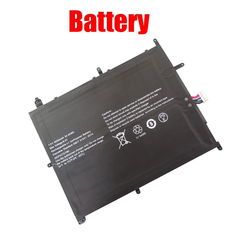 Laptop Battery For UMAX For VisionBook 13Wa Pro UMM200V33 7.4V 4600mAh 34.04Wh 10PIN 9Lines New