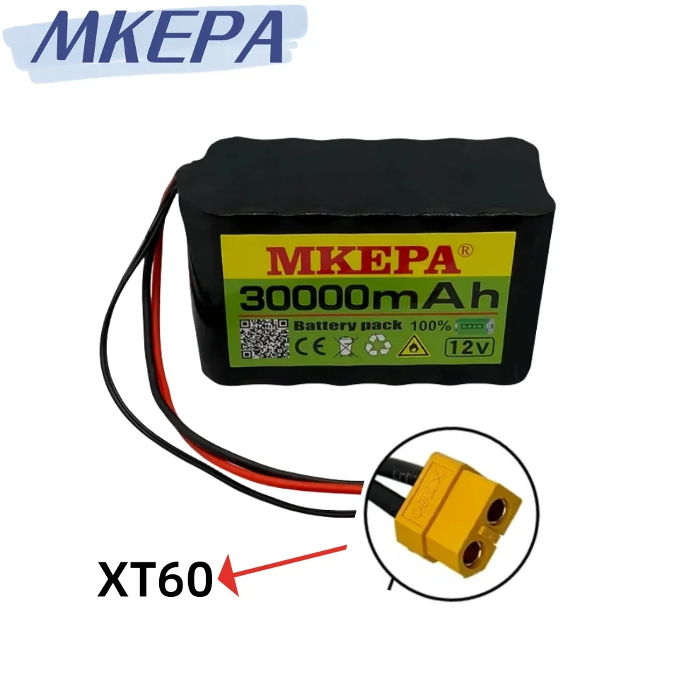 100% True Capacity 3S6P 12V 30000mAh 18650 Lithium-Ion Rechargeable Battery Pack For Scooters Spray And Other Equipment