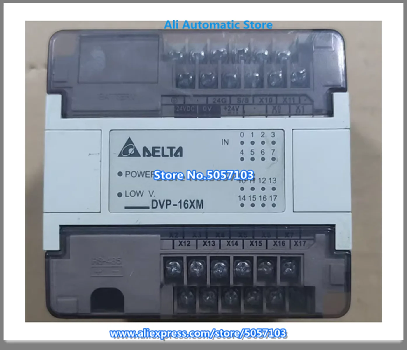 DVP16XM11N 16 Point Expansion Machine 16DI DC Power Supply New