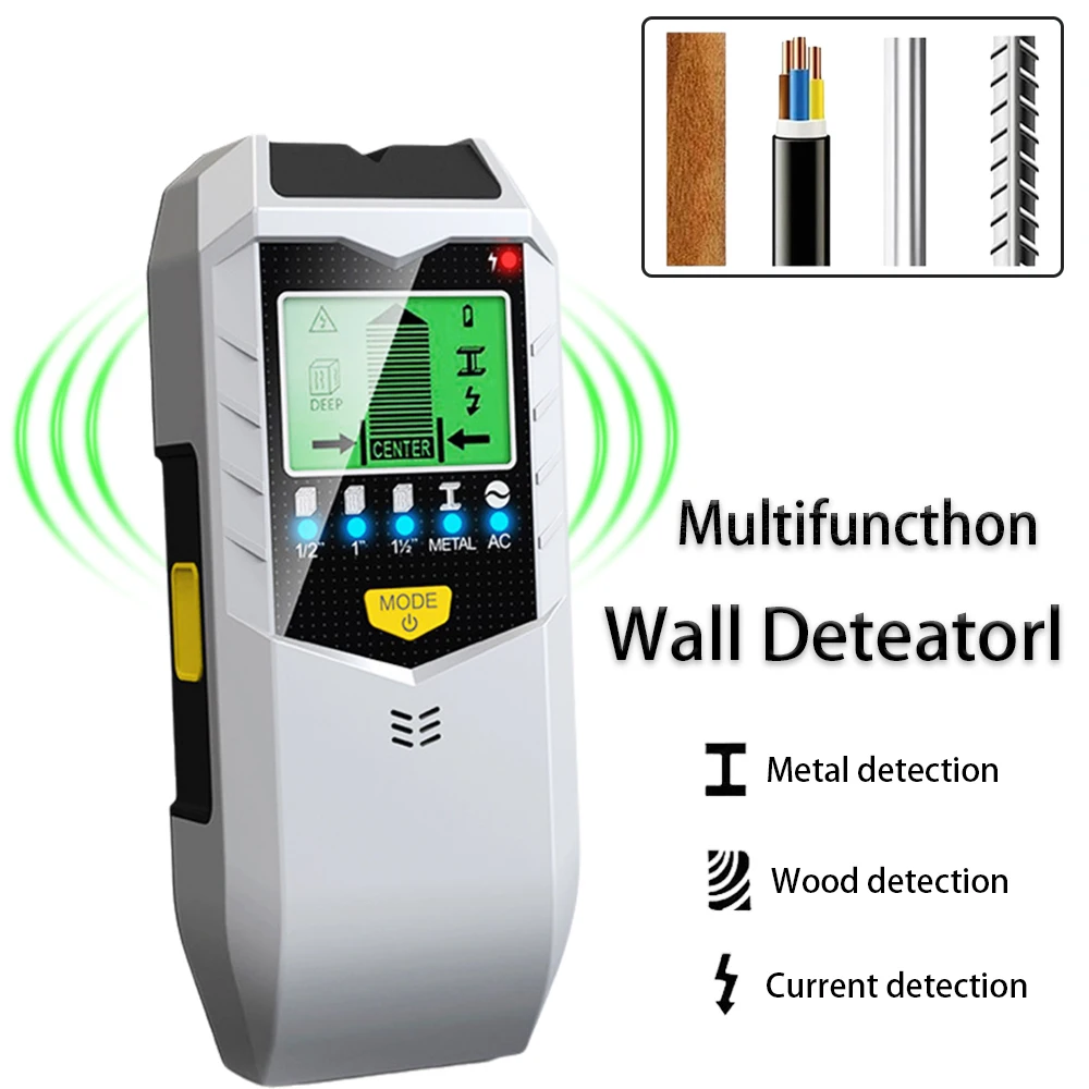 5 In 1 Electronic Wall Detector Finders Multifunctional Handheld Metal Detector Stud Wood Finder Electronic Measuring Instrument