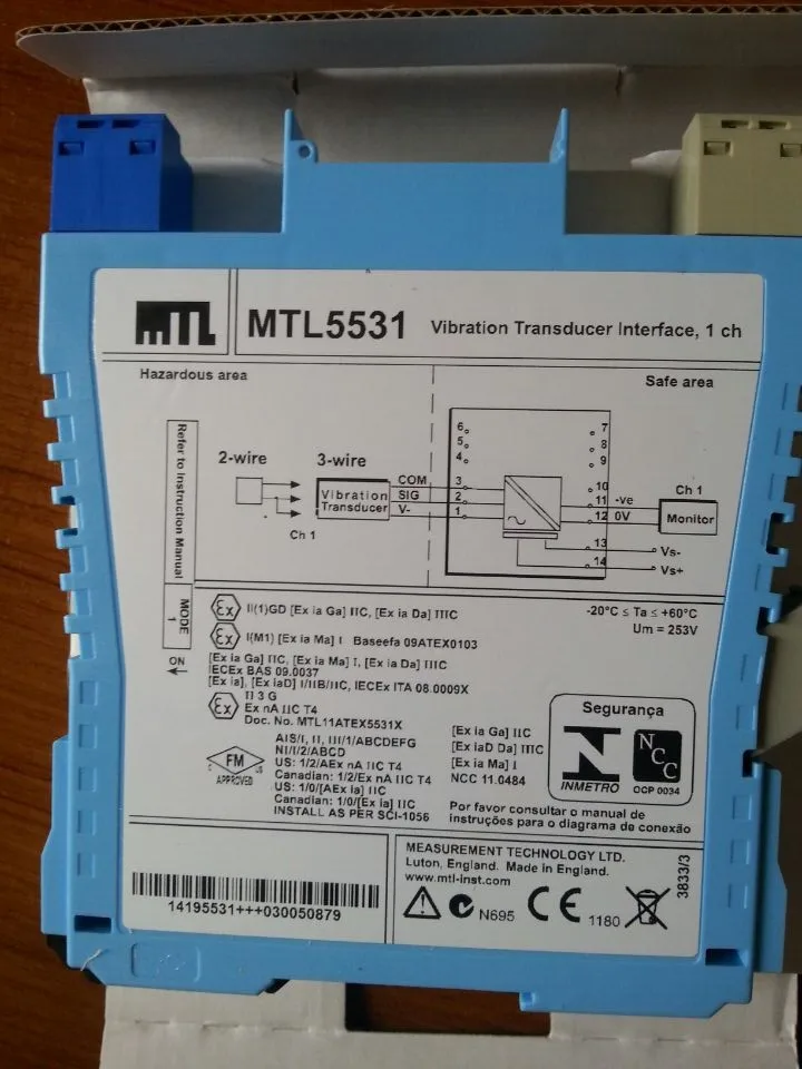 

new Original MTL vibration sensor safety grid MTL5531