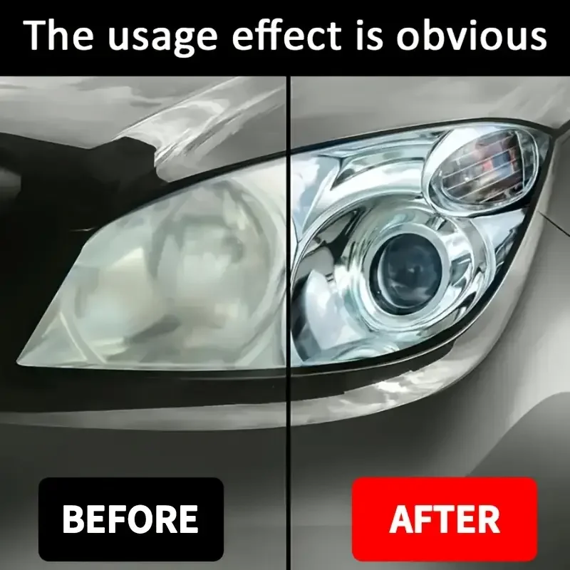 Premium Car Headlight Restoration Kit – Fixes Yellowing, Haze, Oxidation & Scratches for Safer Driving