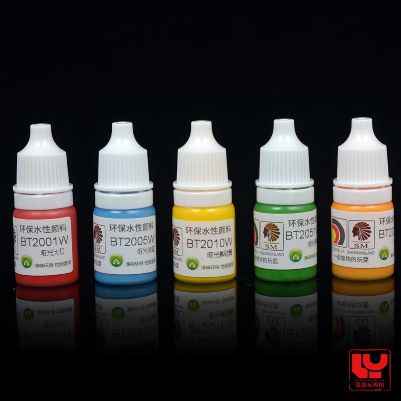 18-Color SM Water-Based Paint Matte Series Water-Based Acrylic Oil Paint 5ml Art Painting Assembly Model Military Model