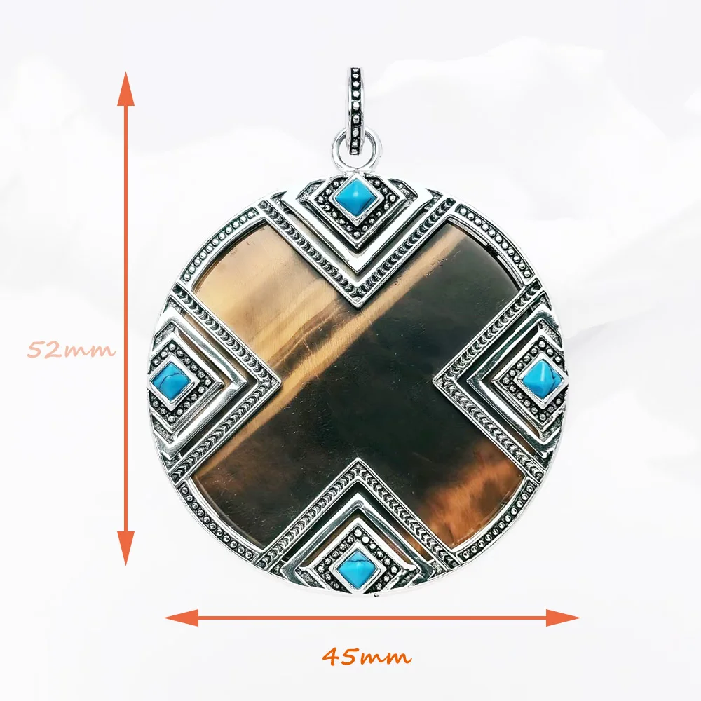 Anhänger Afrika Ornament Edlen Schmuck Europa Accessoires 925er Sterlingsilber Ethnisches Geschenk für Frauen Männer – Detail 2