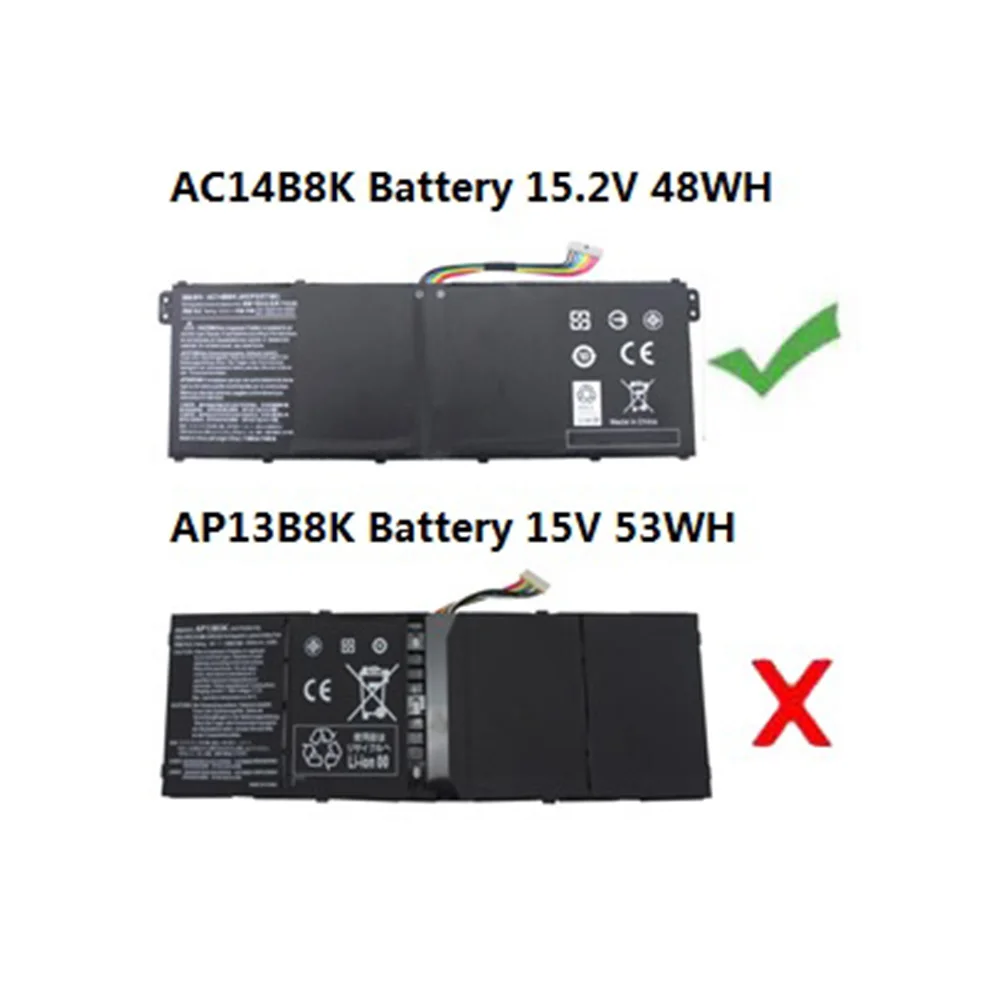 AC14B8K Battery for Acer Nitro 5 AN515-51 AN515-52 AN515-53 Aspire V3-371 V3-111 ES1-111 ES1-512 R3-131T R5-471T R7-371T R7-372T