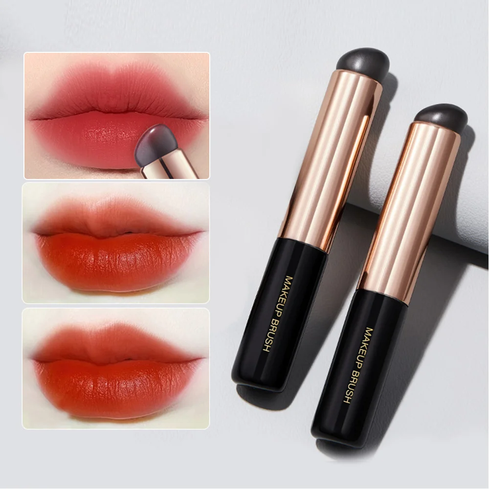 1pcs Soft Silicone Makeup Brush Round Head Lip Brush Lipstick Applicator Multi-use Concealer Make-up Brushes Accessories