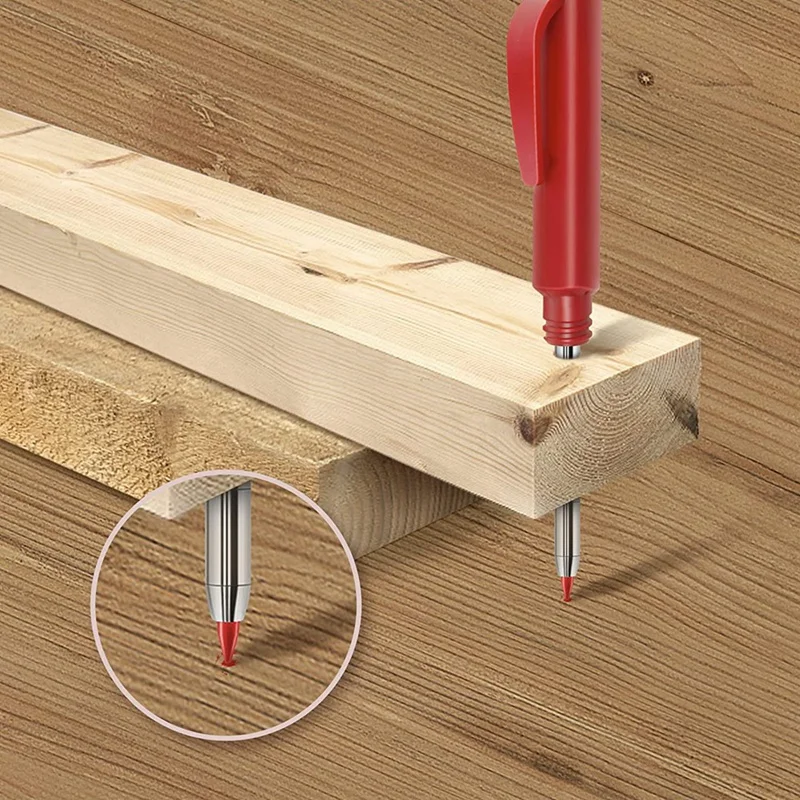 Твердые плотничьи карандаши, набор из 3 предметов, плотничьи карандаши, маркер-карандаш с длинным носом и глубокими отверстиями со встроенной точилкой