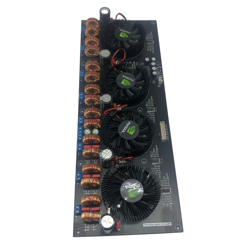 TPA3255 8-channel digital D-class high-power amplifier board 300W * 8 luxury fan