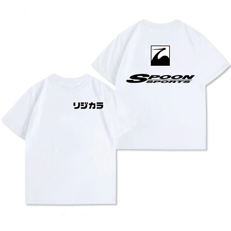 

Spoon Sports JDM Car Modification T-Shirt Men Women Short Sleeve Cotton Tees Luxury Brand T-shirt Summer Sports Tops Men T-shirt