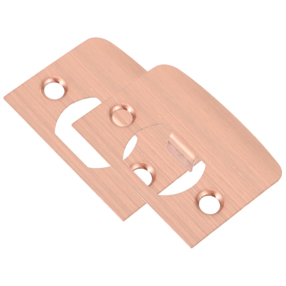 

2pcs Lock Tongue Guide D-Shaped Metal Strike For Door Reinforcement Deadbolt Installation Kit Door Latch Plate Metal Repair