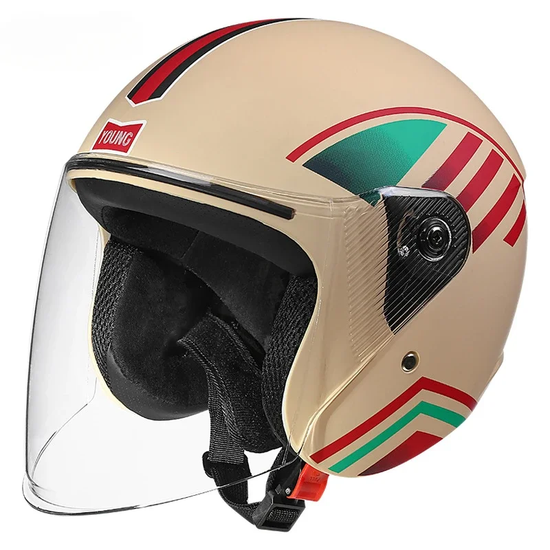 Motorcycle Helmet for Men Women Classic Retro Scooter Half Helmet Ultralight Cycling Helmet Bicycle Motor HelmetS