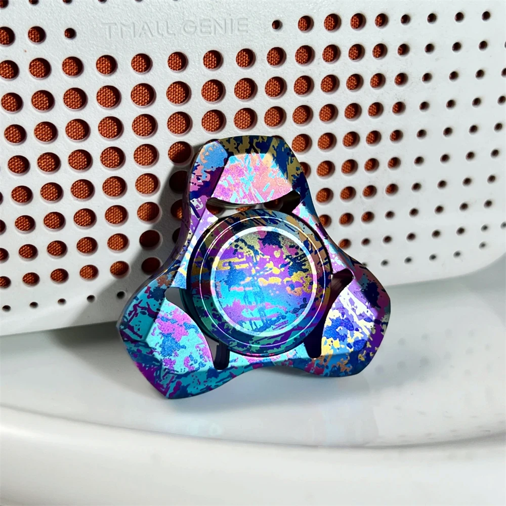 Fox 1.0 liga de titânio fidget spinner edc slider brinquedos anti estresse para longo tempo de rotação tdah ansiedade alívio brinquedos sensoriais